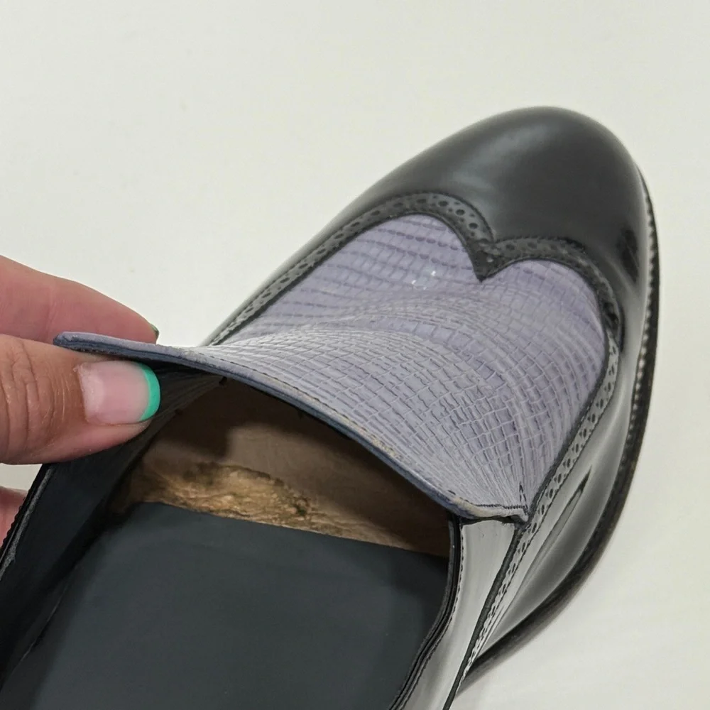 Stacy Baldwin Patent Leather Loafers